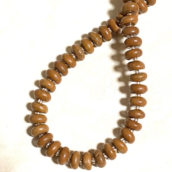 Jasper Stone Beaded Necklace, Genuine Gemstone Stackable Layering Necklace - Picture 1 of 8
